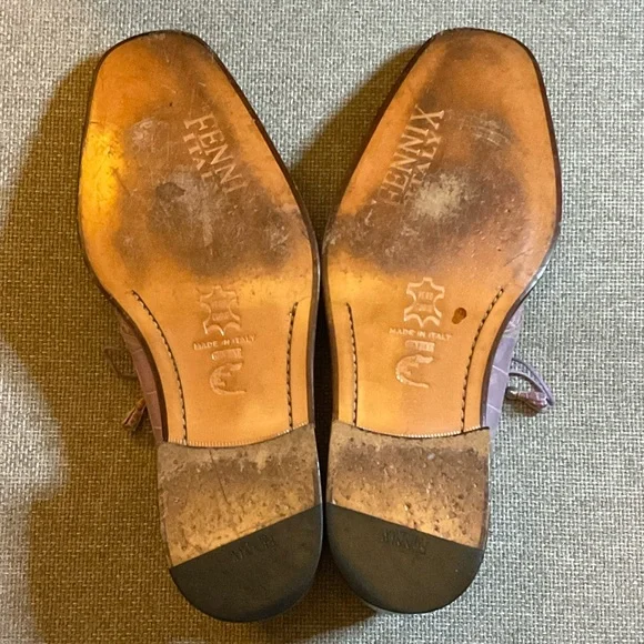 Fennix Italy Genuine Crocodile Lace-Up Shoes - Picture 6 of 6